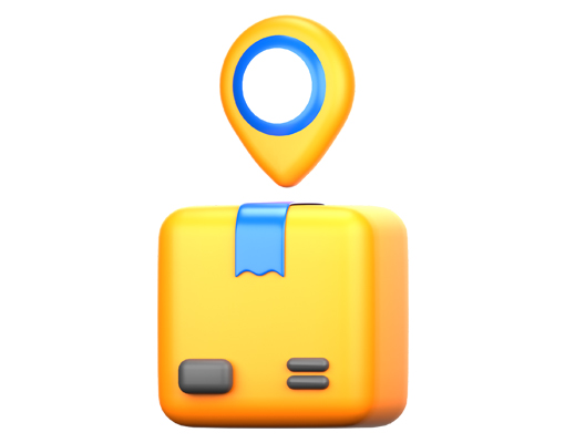 Close-up of cargo tag with barcode